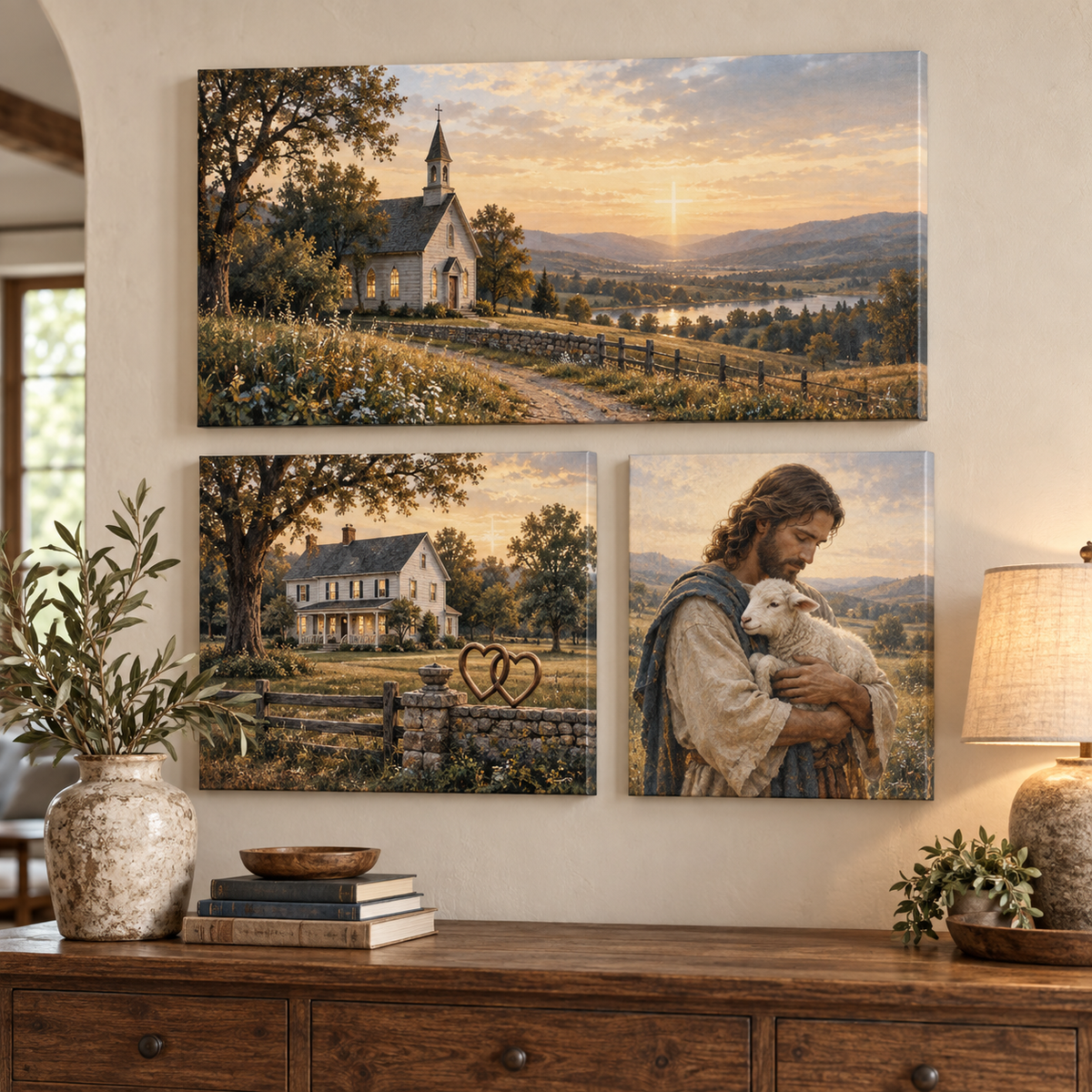 Faith & Family Canvas Art