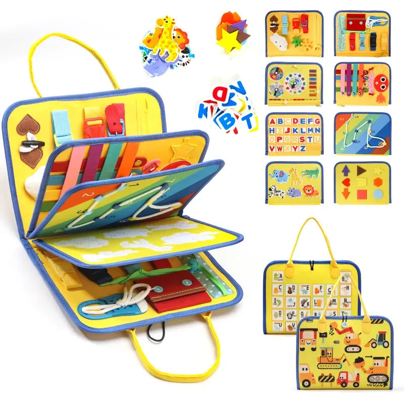 Interactive Dinosaur Felt Sensory Busy Board