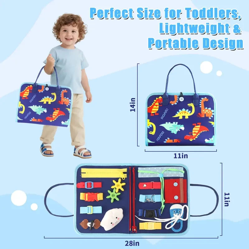 Interactive Dinosaur Felt Sensory Busy Board