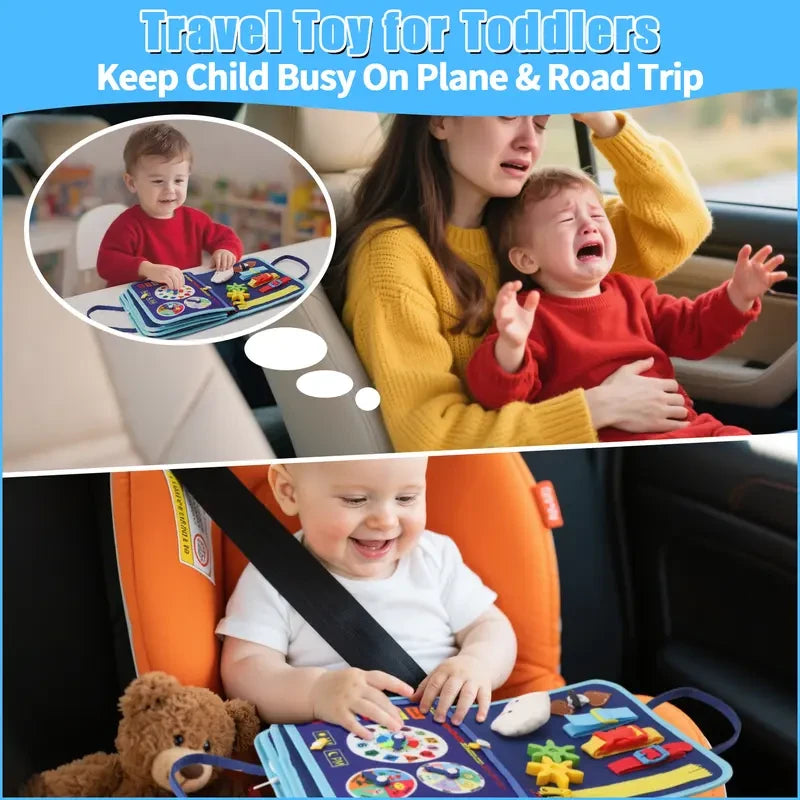Interactive Dinosaur Felt Sensory Busy Board