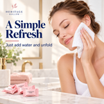 Compressed Disposable Face Towel Tablets