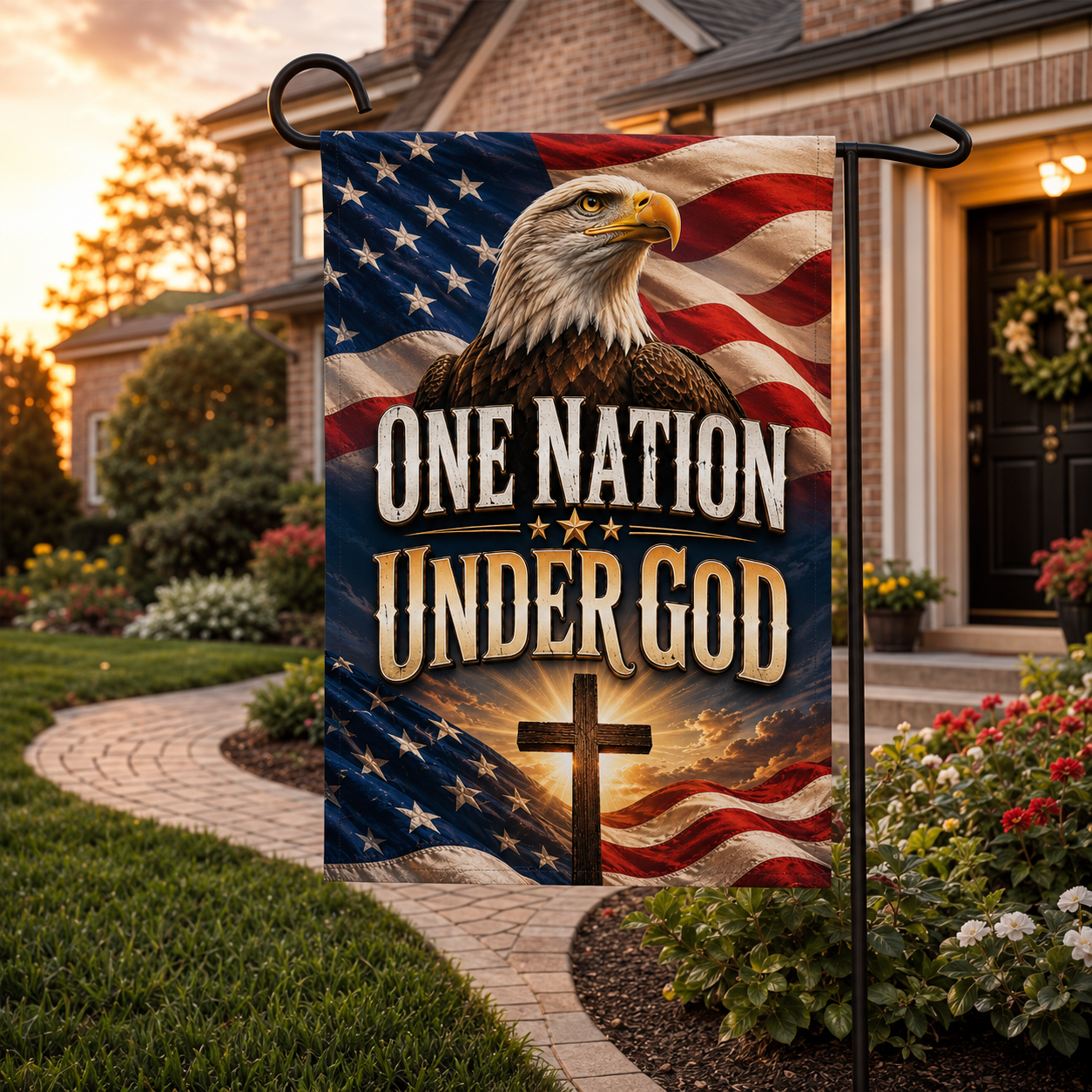 One Nation Under God House Decor