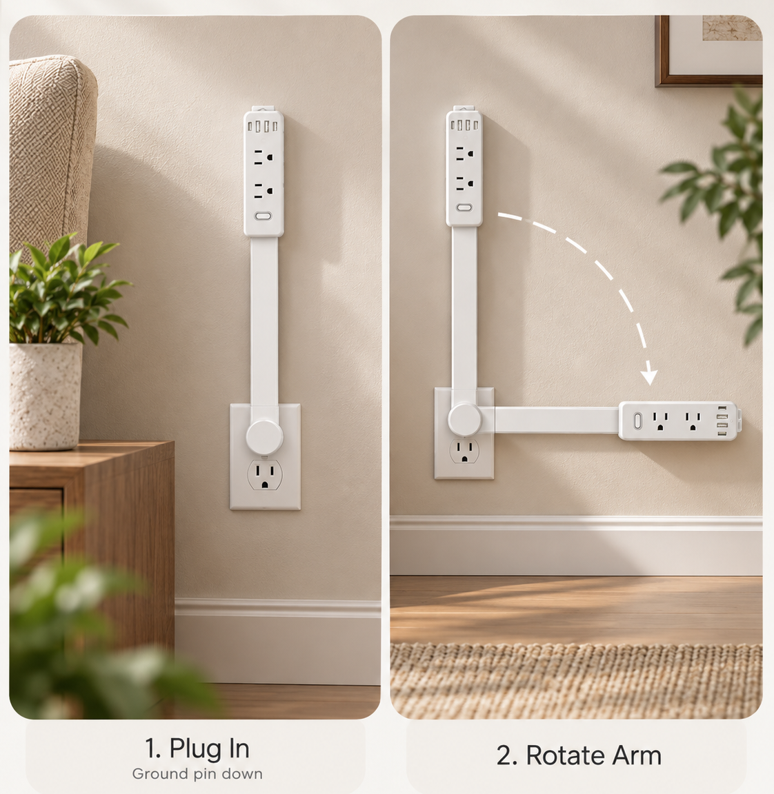 Rotating Outlet Extender