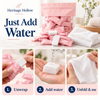 Compressed Disposable Face Towel Tablets