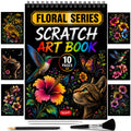 Floral Series Scratch Art Book