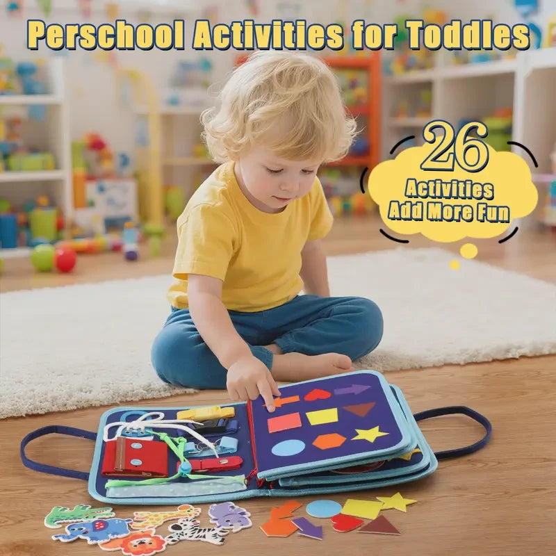 Interactive Dinosaur Felt Sensory Busy Board